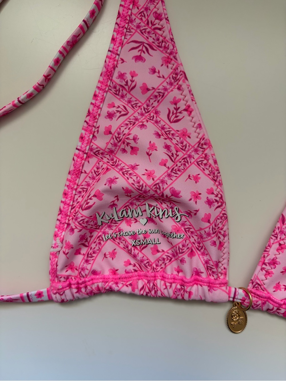 Kulani Kinis Halter Bikini Top in Starlight Saloon - Picture 6 of 6
